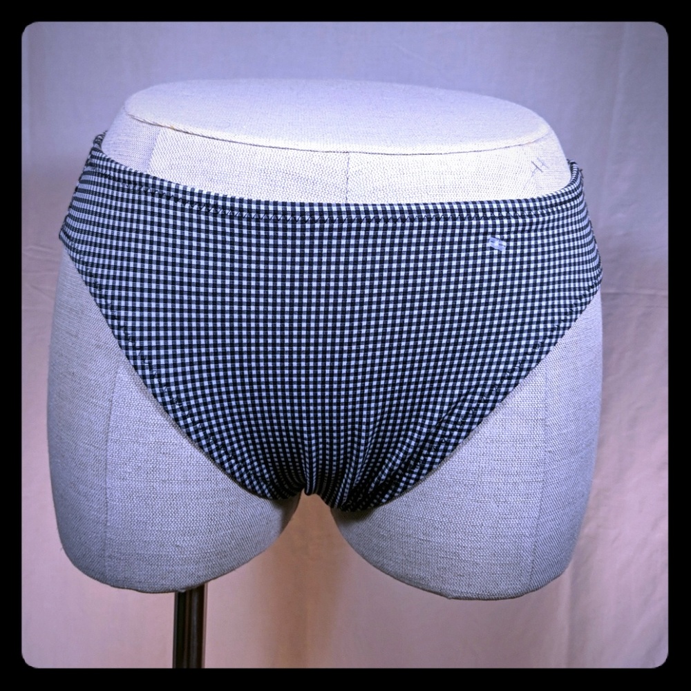 Picone full coverage plaid bikini briefs swimsuit